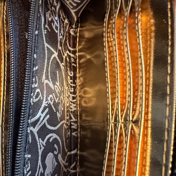 Betsey Johnson Black Wristlet with Pink and Green Floral Design - Picture 10 of 12